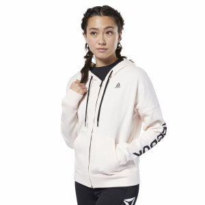 Reebok Training Essentials Full Zip Sweatshirt Damen - Rosa - DE 612-XMG